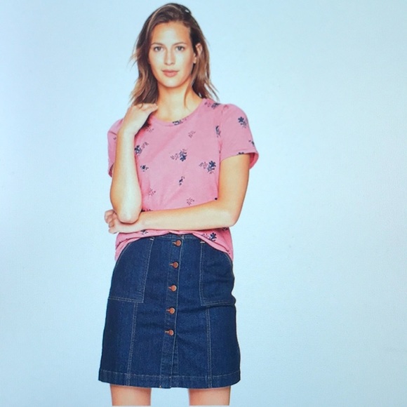 Lucky Brand Pim Puff Sleeve Floral Tee - Picture 6 of 10